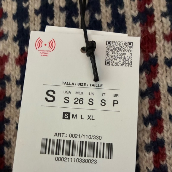 Zara NWT houndstooth wool jumper sweater 0021/110 - Picture 13 of 13